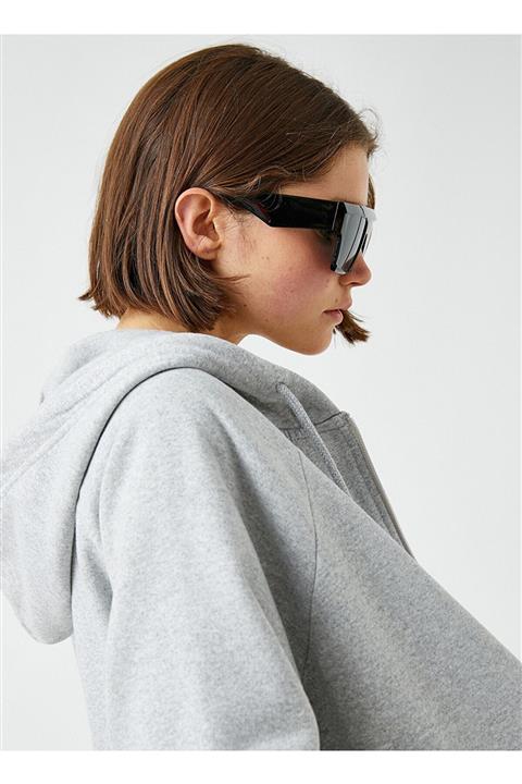 سویشرت زنانه خاکستری کوتون Koton (ساخت ترکیه)